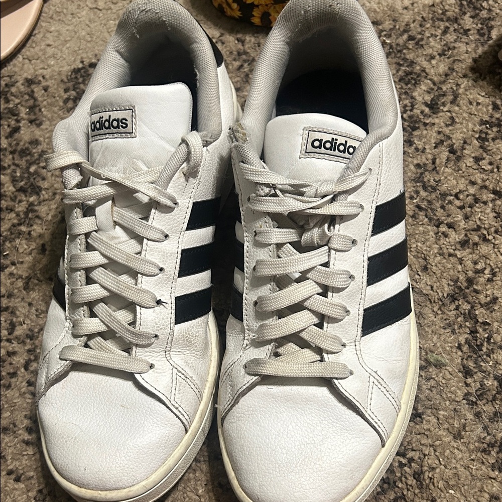 Adidas White and Black Women's Sneakers